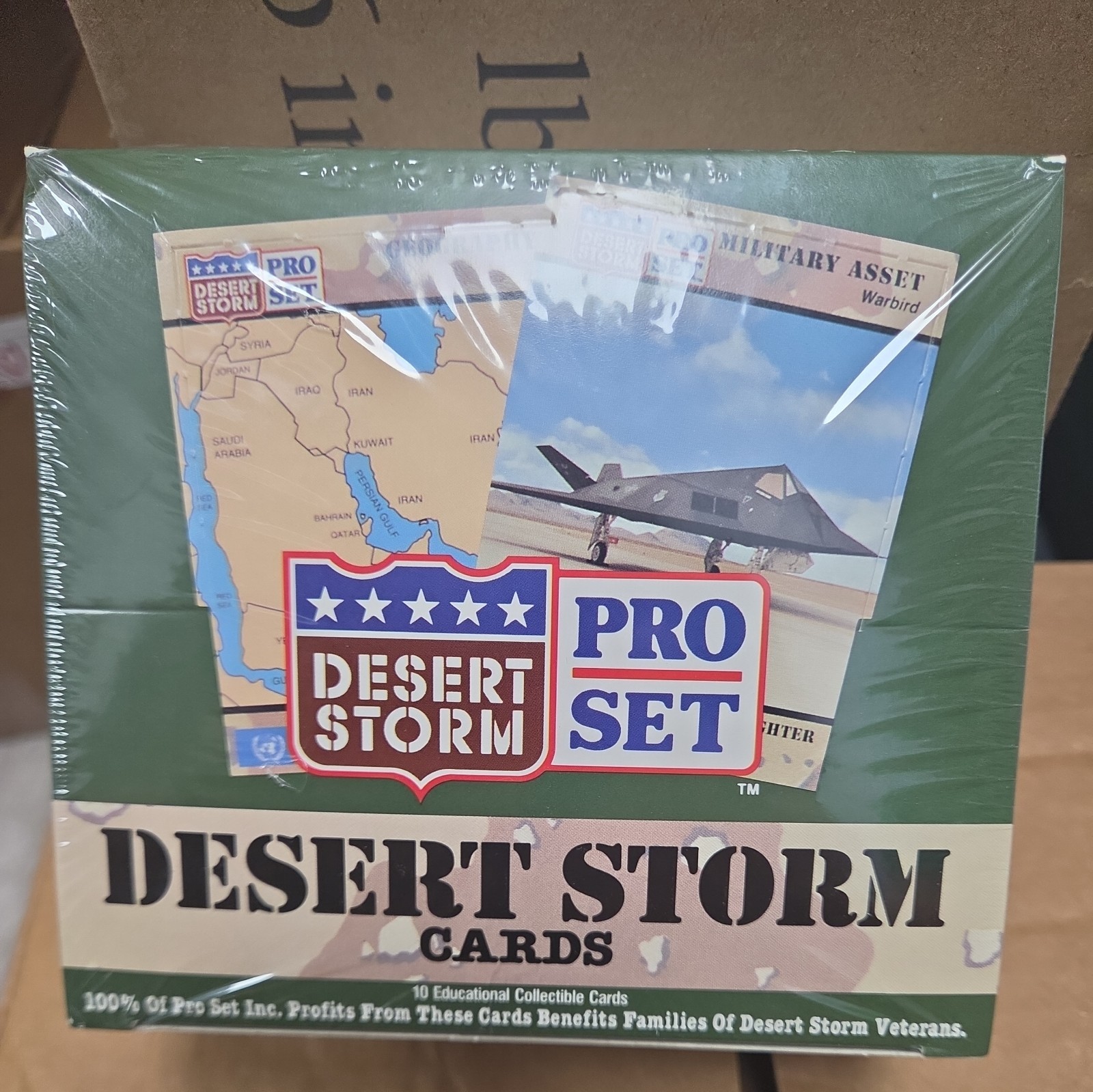 New Desert Storm Pro Set 1991 Factory Sealed Box of 36 Packs 10 Cards Each New Desert Storm Pro Set 1991 Factory Sealed Box of 36 Packs 10 Cards Each