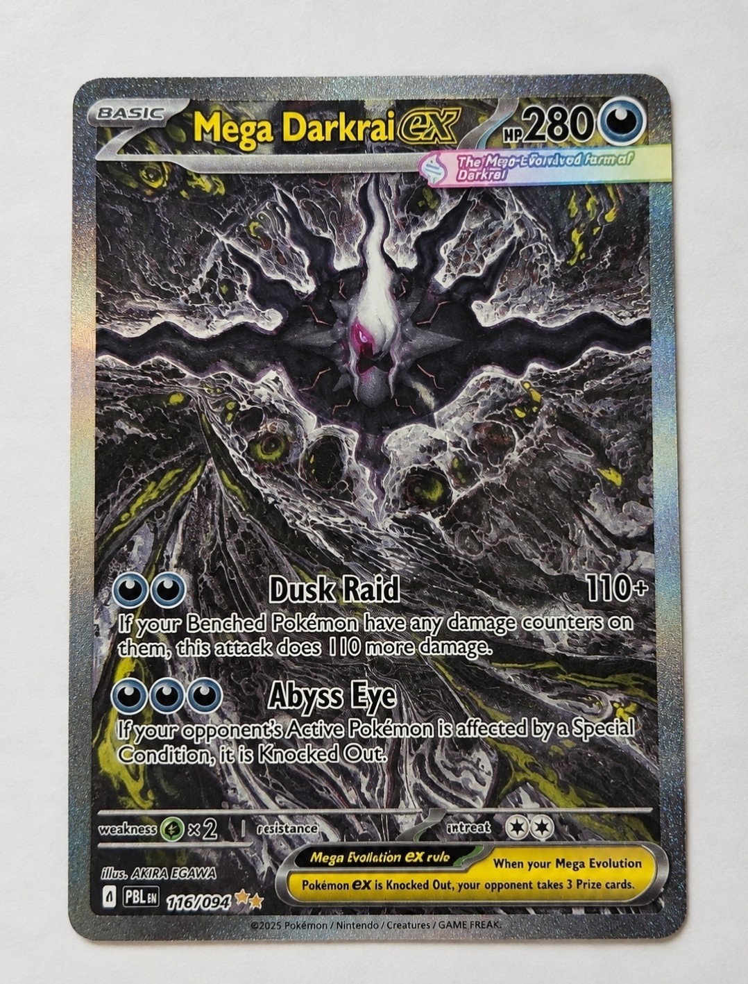 Mega Darkrai EX 116/084 PBL Full Art Holo Rare 280 HP English 2026