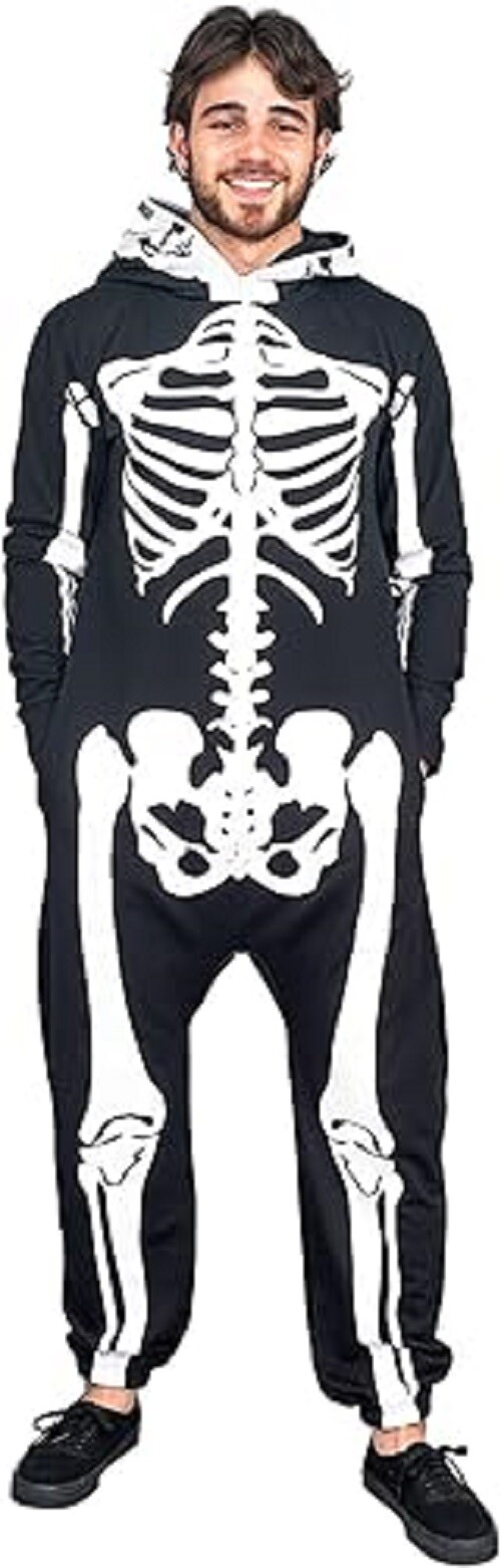 Adult Unisex Skeleton Suit Halloween Cosplay Costume Full Suit Adult Unisex Skeleton Suit Halloween Cosplay Costume Full Suit