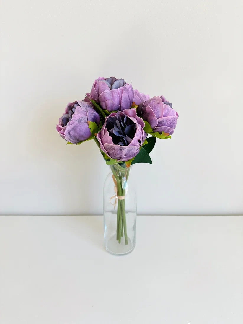 Real Touch Peony Bunch (12 Stems)