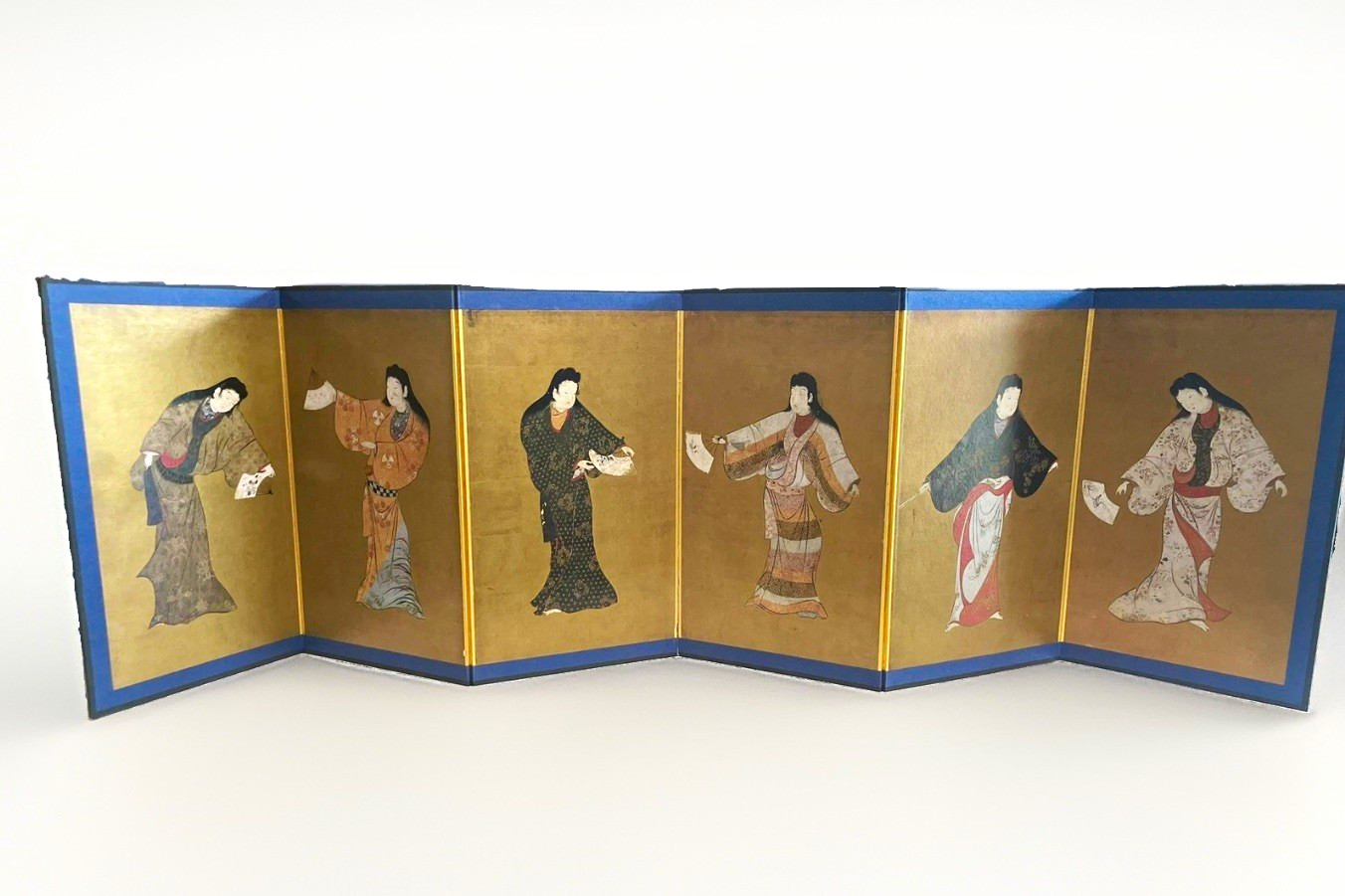 Japanese Folding Screen Byobu Screen Art Screen Dance Scene Edo period replica