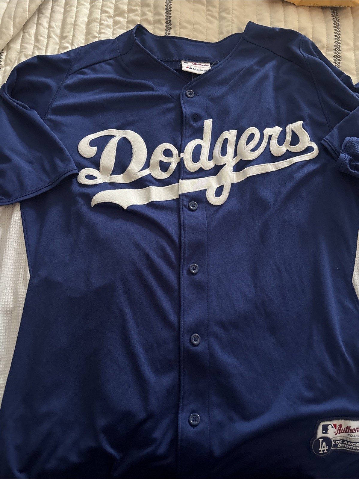 Vintage Majestic Authentic Collection LA Dodgers Royal Blue MLB Baseball Jersey Vintage Majestic Authentic Collection LA Dodgers Royal Blue MLB Baseball Jersey