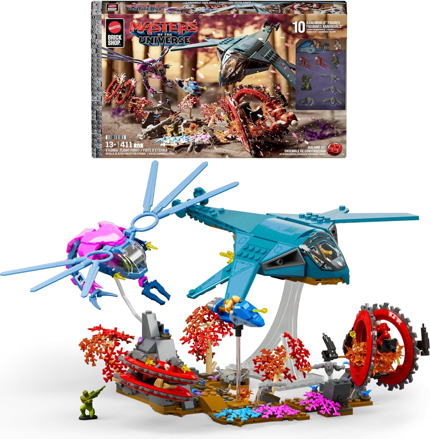 Mattel Brick Shop Masters of the Universe Eternia Flight Fight Building Toy Set Mattel Brick Shop Masters of the Universe Eternia Flight Fight Building Toy Set