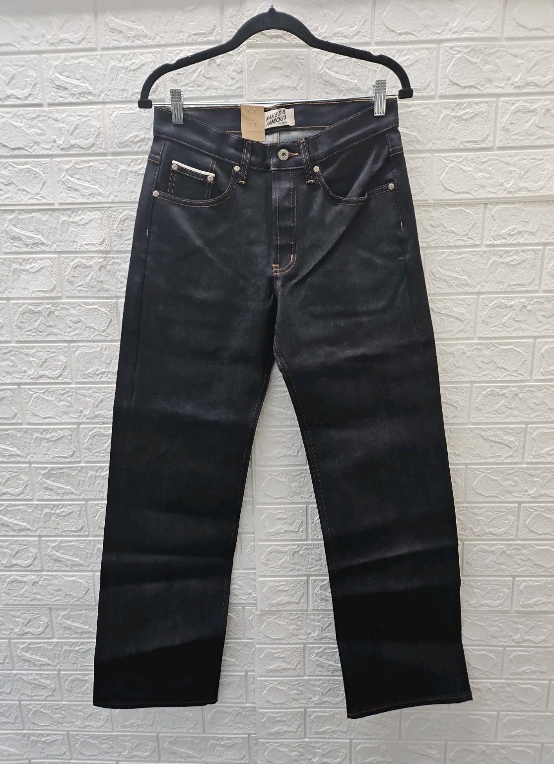 New Naked & Famous Denim Strong Guy Nightshade Stretch Selvedge Size 29 New Naked & Famous Denim Strong Guy Nightshade Stretch Selvedge Size 29