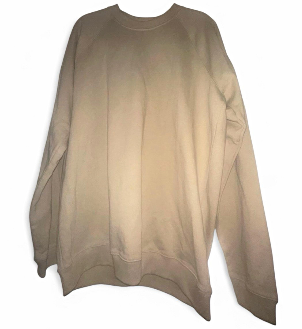 GAP Men’s Beige Fleece Pullover Sweatshirt Crew Neck Logo Cotton Size LT GAP Men’s Beige Fleece Pullover Sweatshirt Crew Neck Logo Cotton Size LT