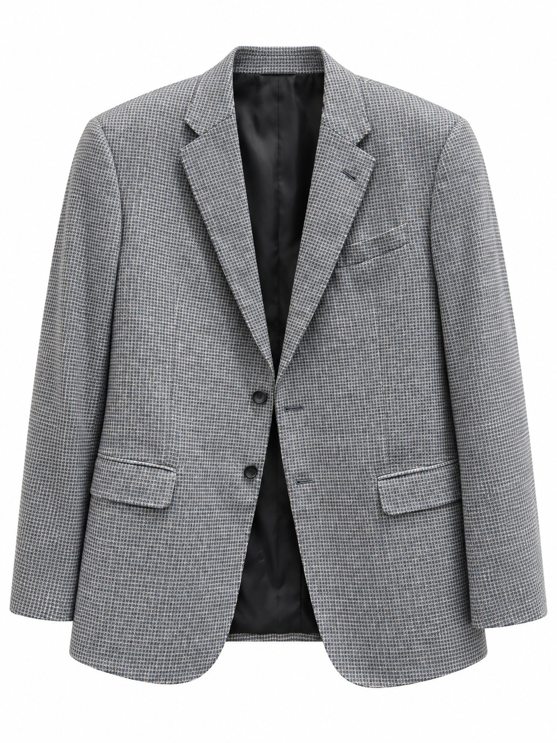 Giorgio Armani Soft Blue/Gray Dot Pattern Wool Cashmere Blazer Jacket 54/44R NWT