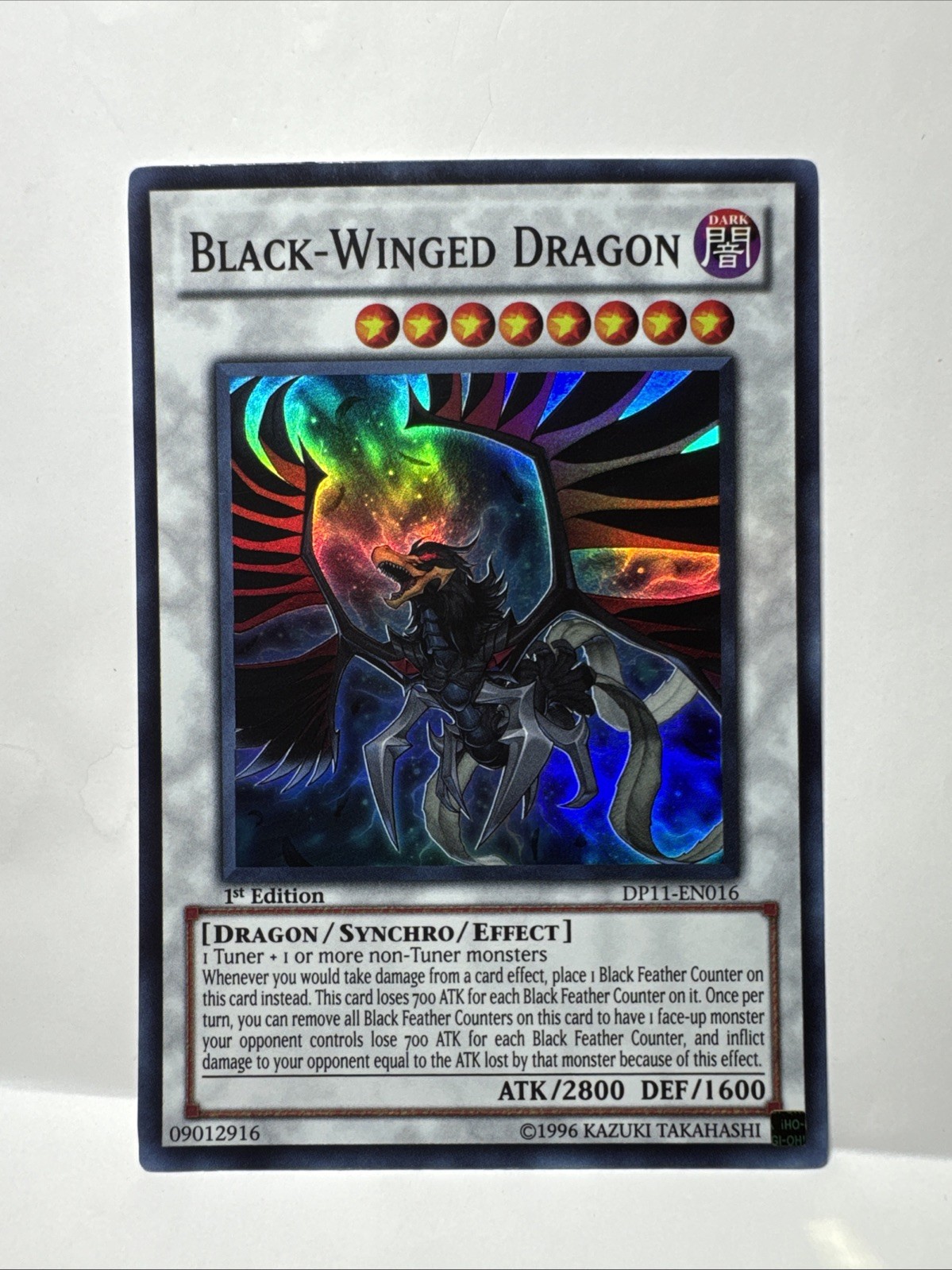 Yugioh Black-Winged Dragon DP11-EN016 1st Edition Mint