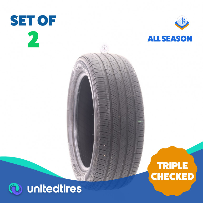 Set of (2) Used 235/55R19 Michelin Primacy A/S 101V - 6.5/32