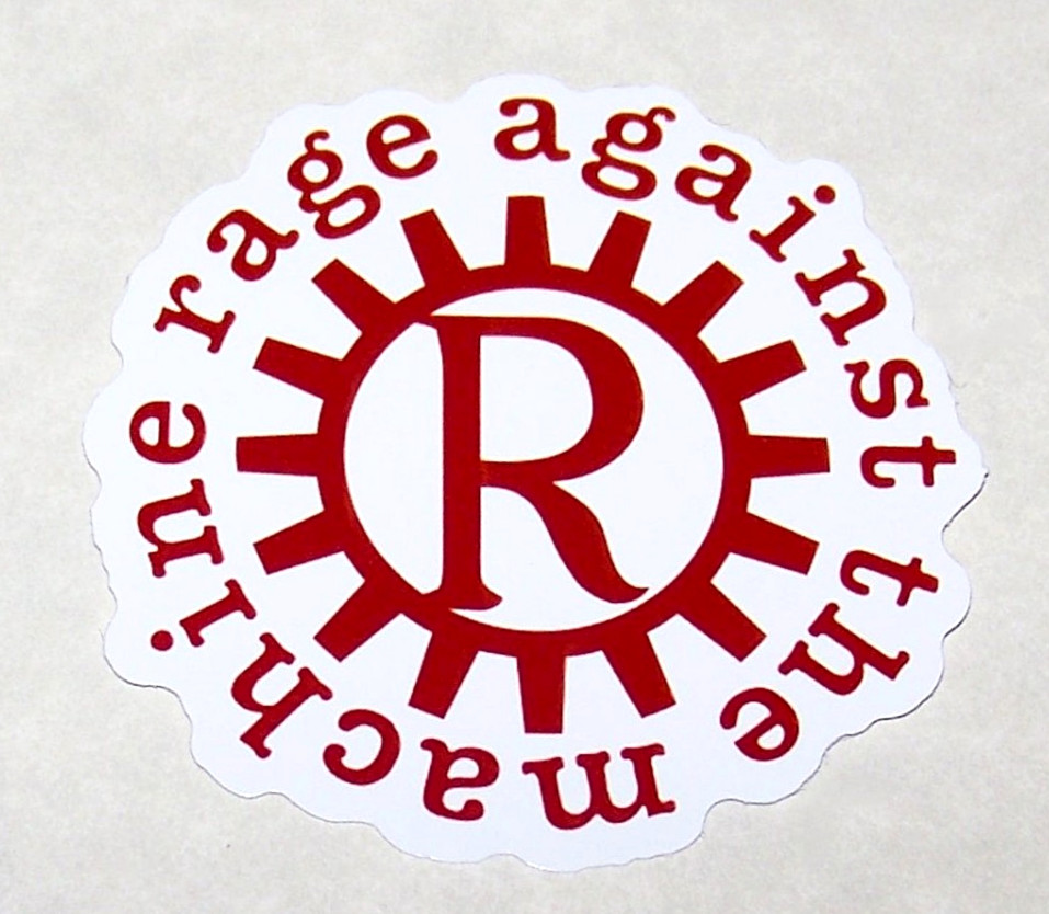 RAGE AGAINST THE MACHINE - Die Cut Sticker Decal Music Band Rock RATM