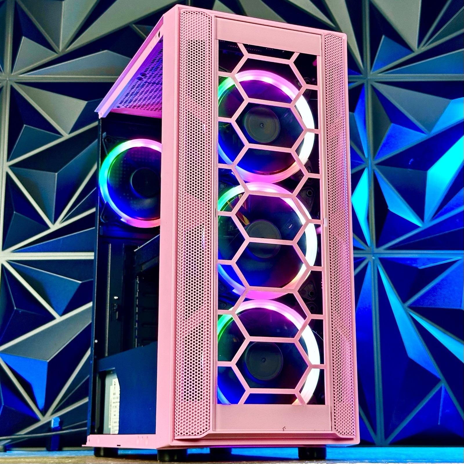 Custom Pink Gaming Desktop PC intel i7 3.40 Quad 32 GB 2TB + SSD Nvidia RTX 4060