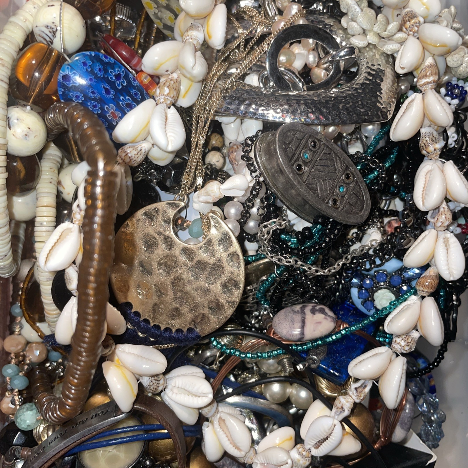 Mystery Lot 2 lbs Costume Jewelry Most Wearable LB Pounds rings necklace etc Mystery Lot 2 lbs Costume Jewelry Most Wearable LB Pounds rings necklace etc