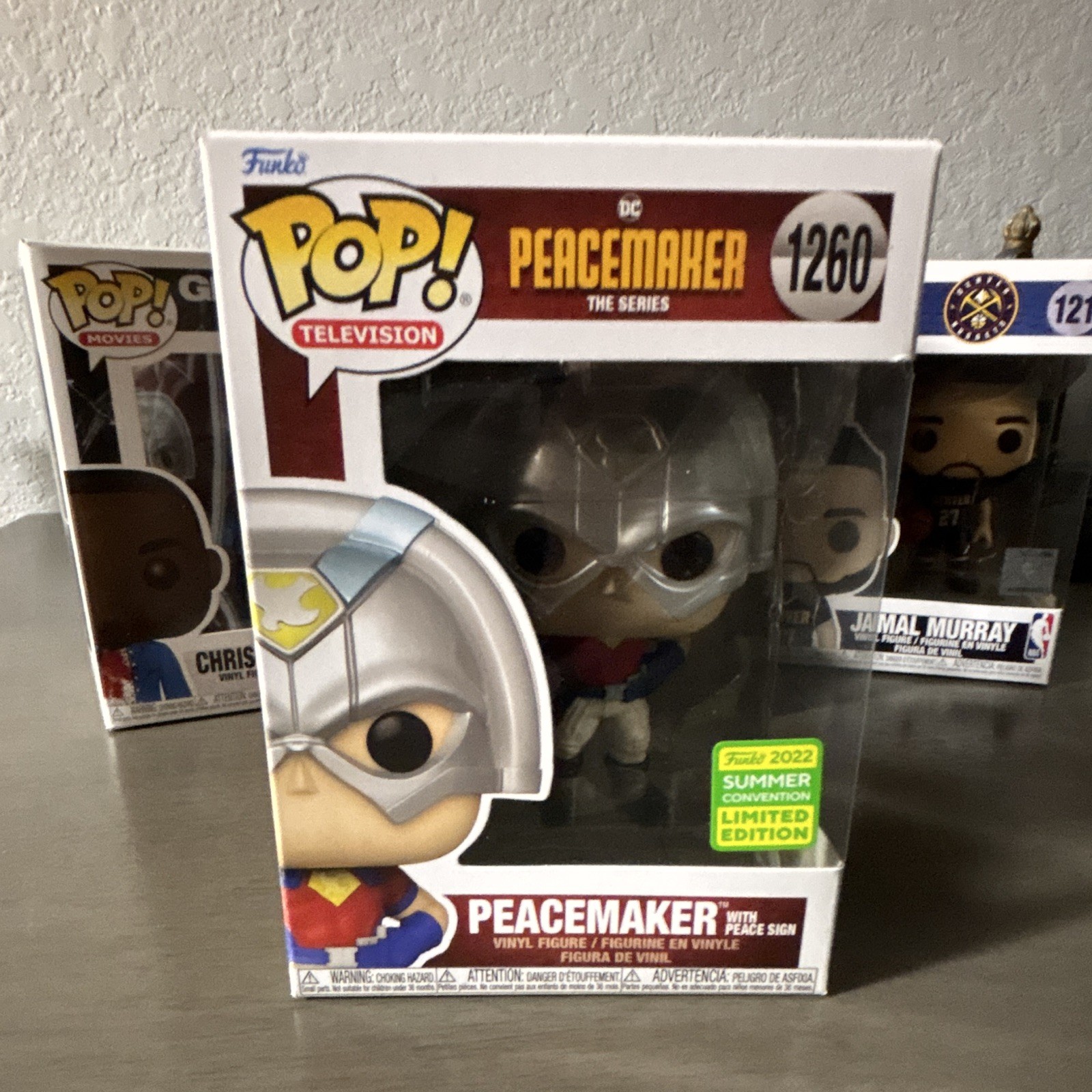 Funko Pop Television DC Peacemaker #1260 2022 Summer Convention Exclusive Funko Pop Television DC Peacemaker #1260 2022 Summer Convention Exclusive