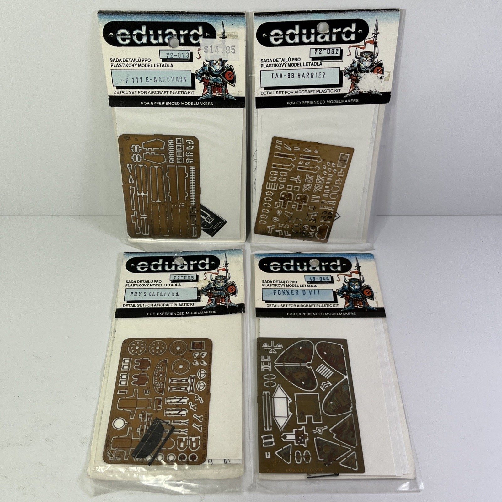 Set Of 4 Eduard Detail Set For Aircraft Plastic Kit Assorted * READ CZ Set Of 4 Eduard Detail Set For Aircraft Plastic Kit Assorted * READ CZ