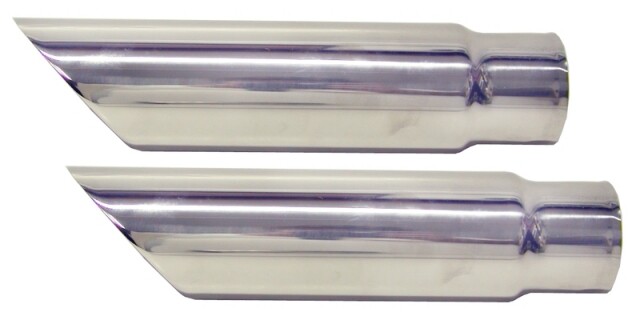 1968-1969 Corvette Exhaust Tips Polished Stainless Steel Pair