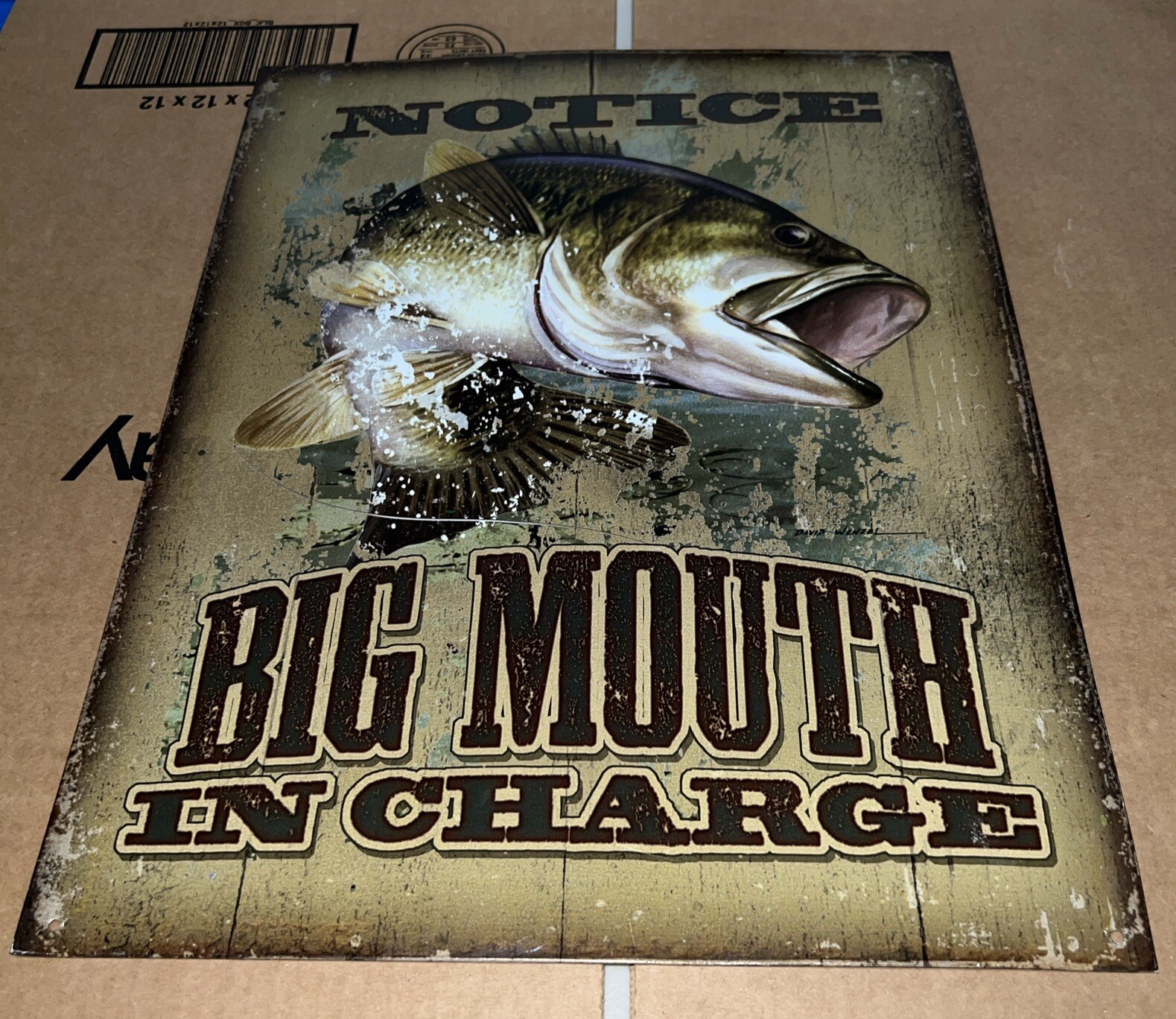 Wild Wings “Notice Big Mouth In Charge” By David Wenzel USA Made 🇺🇸 12.5 X 16”