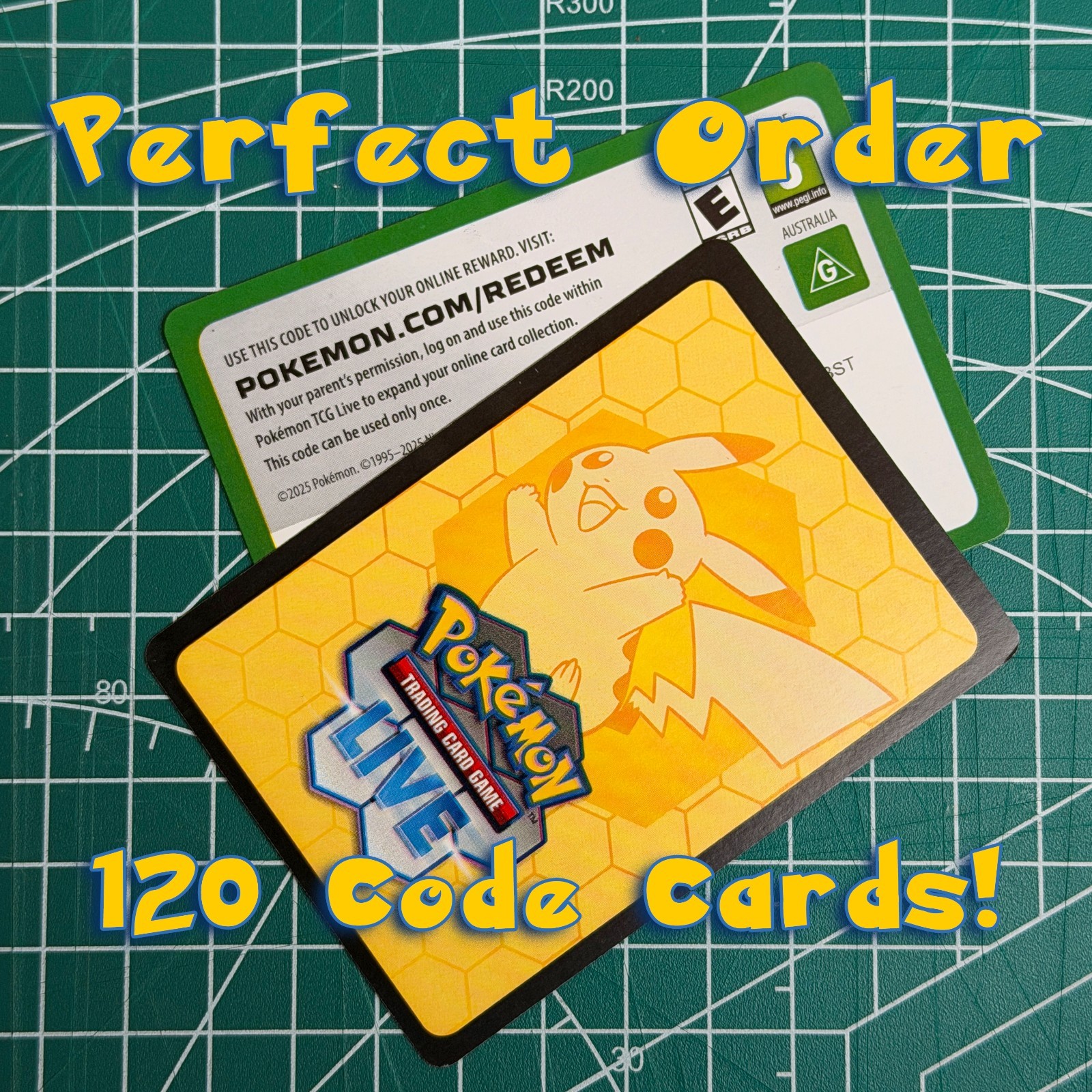 120 Pokemon Perfect Order TCG Live Online Redeemable Card Codes unused 120 Pokemon Perfect Order TCG Live Online Redeemable Card Codes unused
