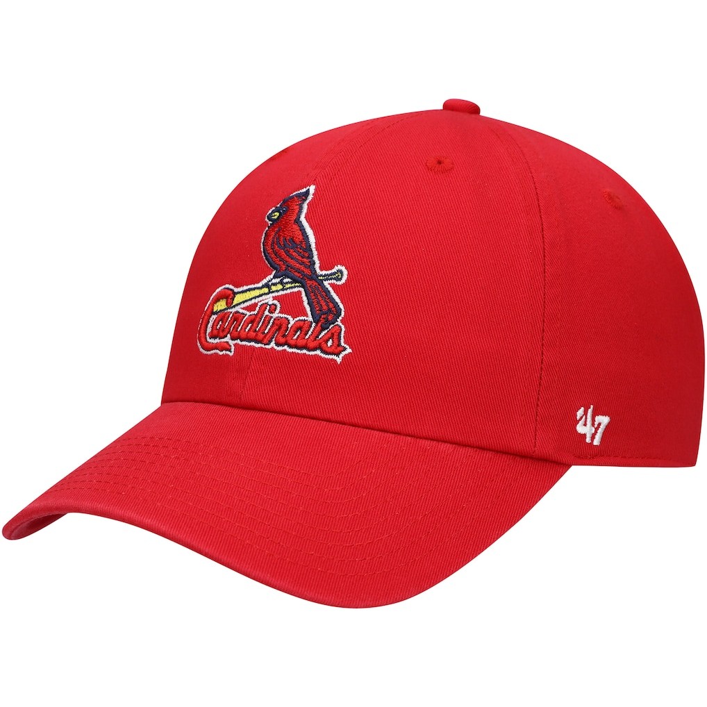 St. Louis Cardinals '47 Brand Red Clean Up Adjustable Dad Hat Unisex Adults St. Louis Cardinals '47 Brand Red Clean Up Adjustable Dad Hat Unisex Adults