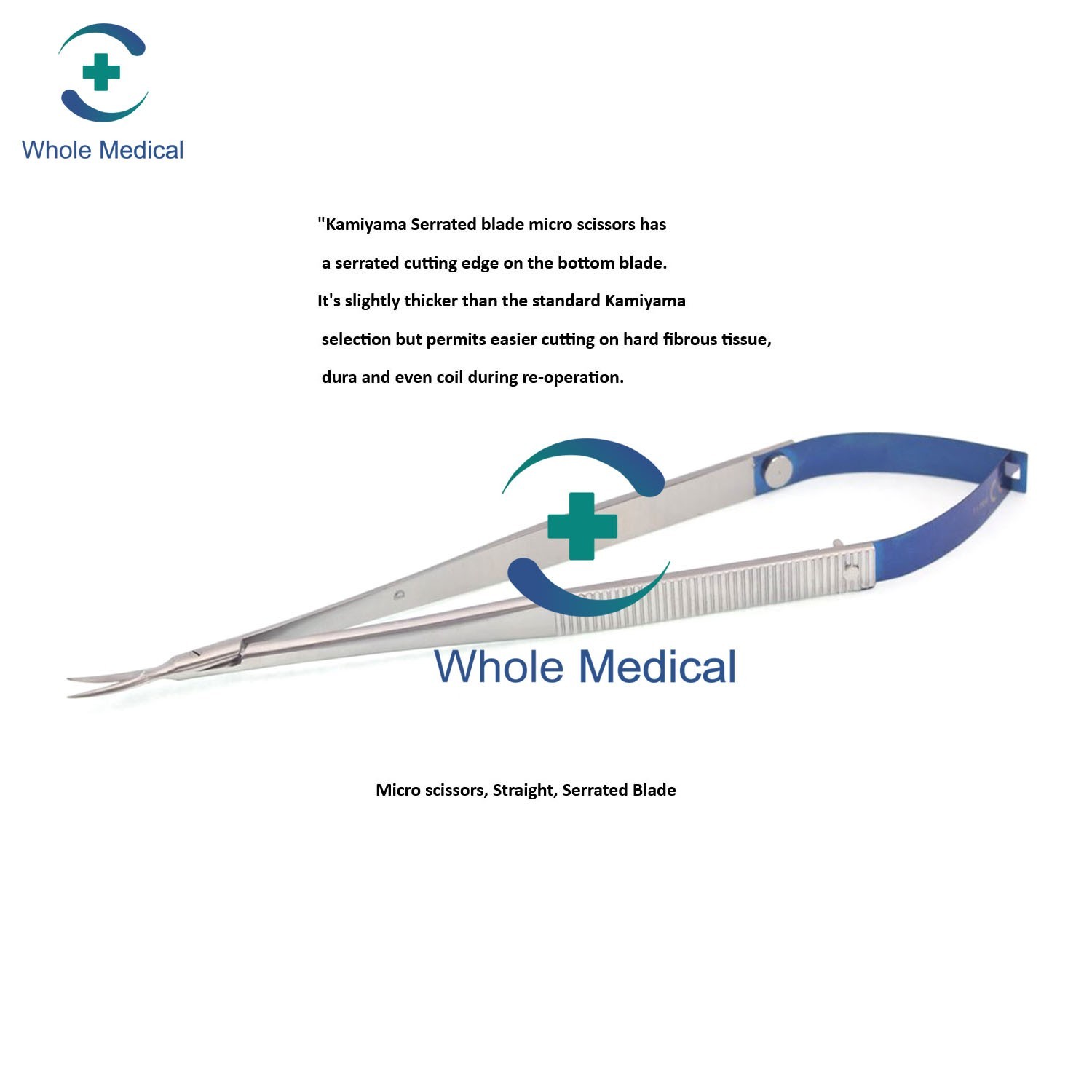 Kamiyama Micro Scissors Neurosurgery 18cm Straight Handle