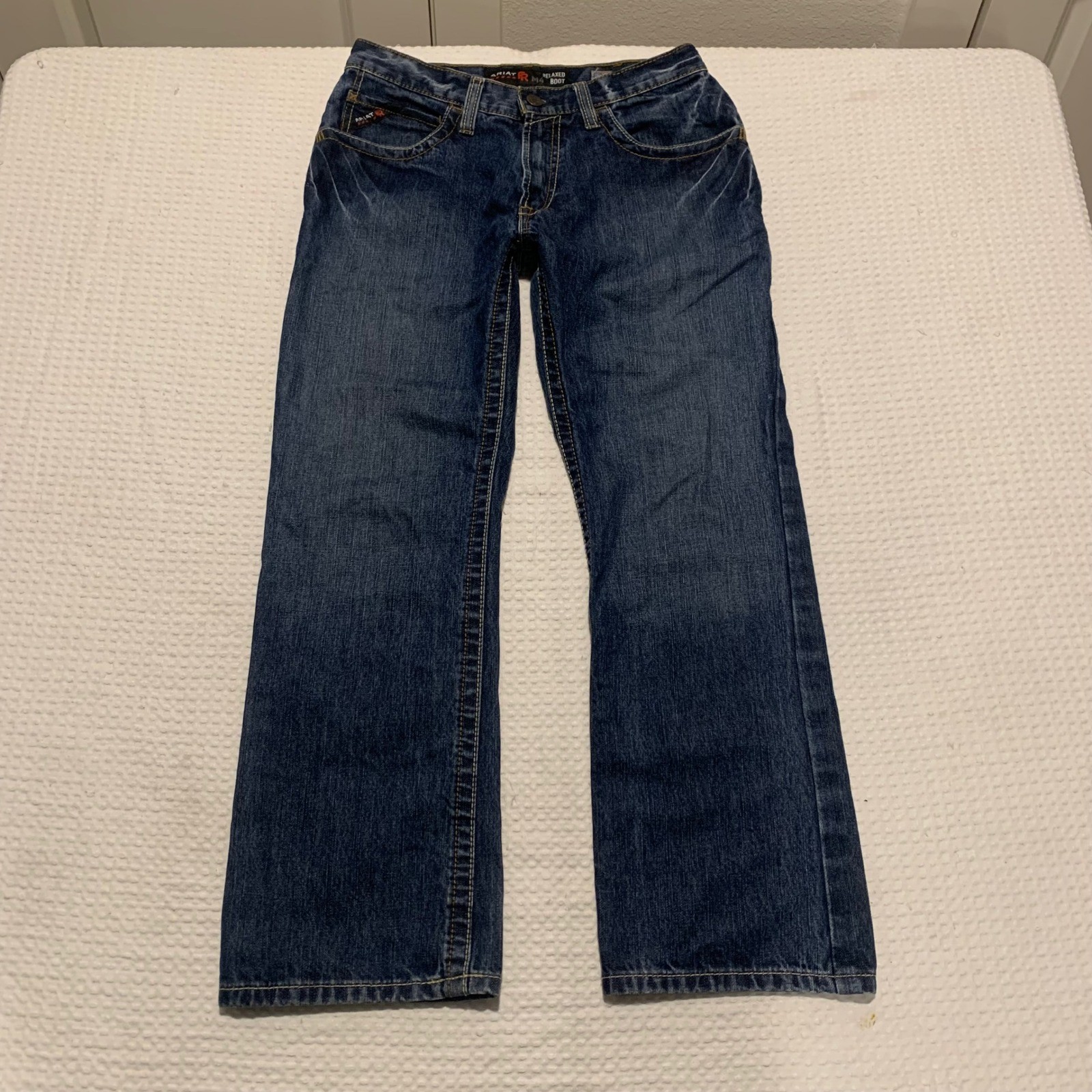 Ariat FR M4 Relaxed Boot Cut Jeans Mens 32x30 Blue Denim Flame Resistant Pants