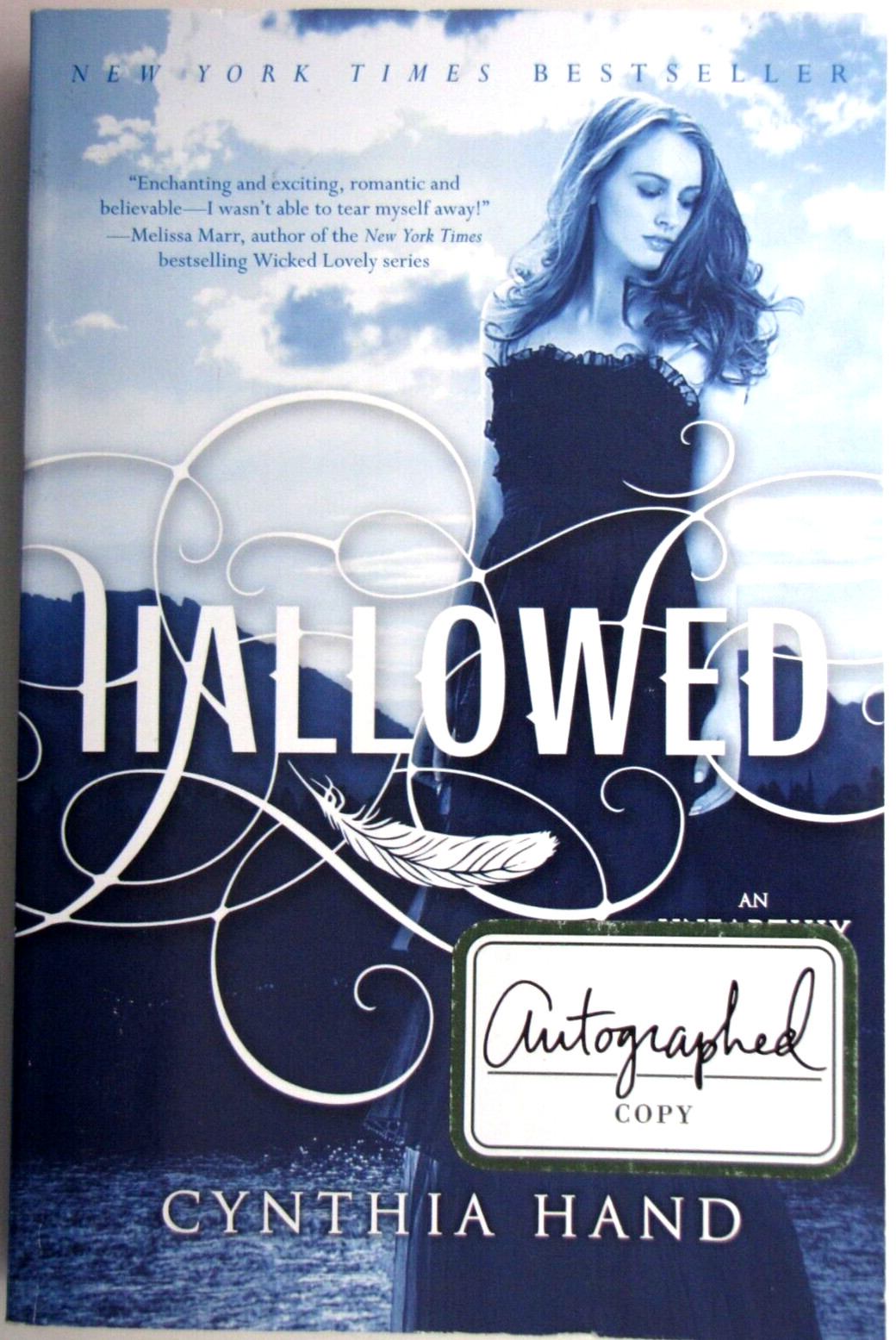 Hallowed by Cynthia Hand SIGNED Paperback Unearthly Series YA Fantasy Romance