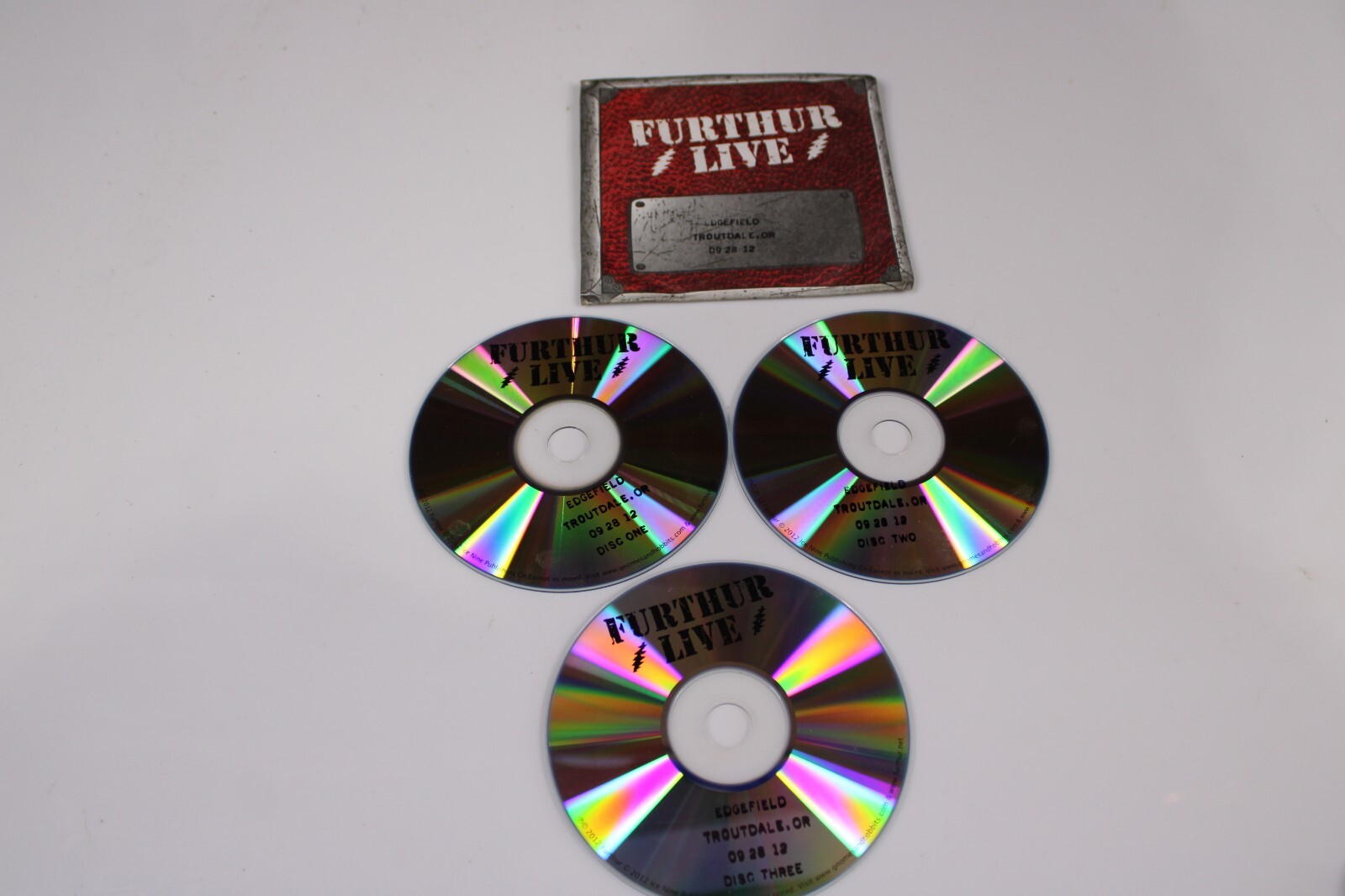 FURTHUR - LIVE Edgefield Troutdale, OR 09-28-12   3 CD