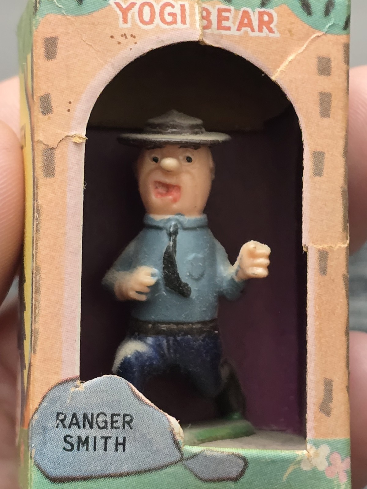 Vintage MARX Toys TV Tinykins Figurines- Yogi Bears Ranger Smith - in Box Vintage MARX Toys TV Tinykins Figurines- Yogi Bears Ranger Smith - in Box