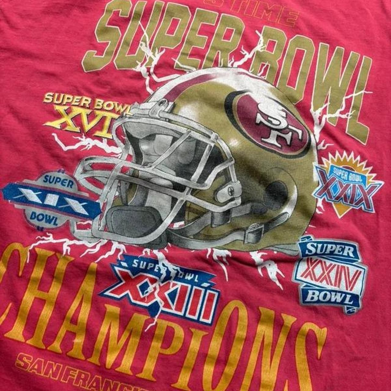 Vintage San Francisco 49ers 5x Super Bowl Champions T-Shirt VK16904