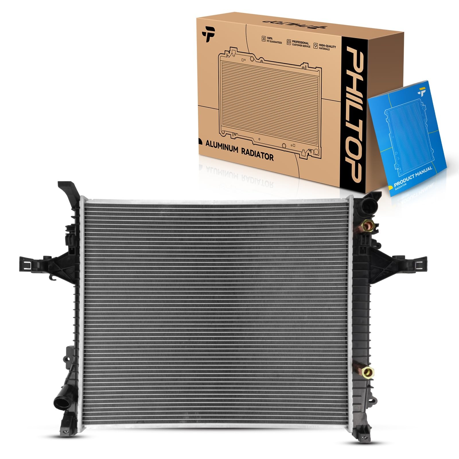 PHILTOP Aluminum Replacement Radiator for 2003-2013 2014 XC90 CU2878 PHILTOP Aluminum Replacement Radiator for 2003-2013 2014 XC90 CU2878