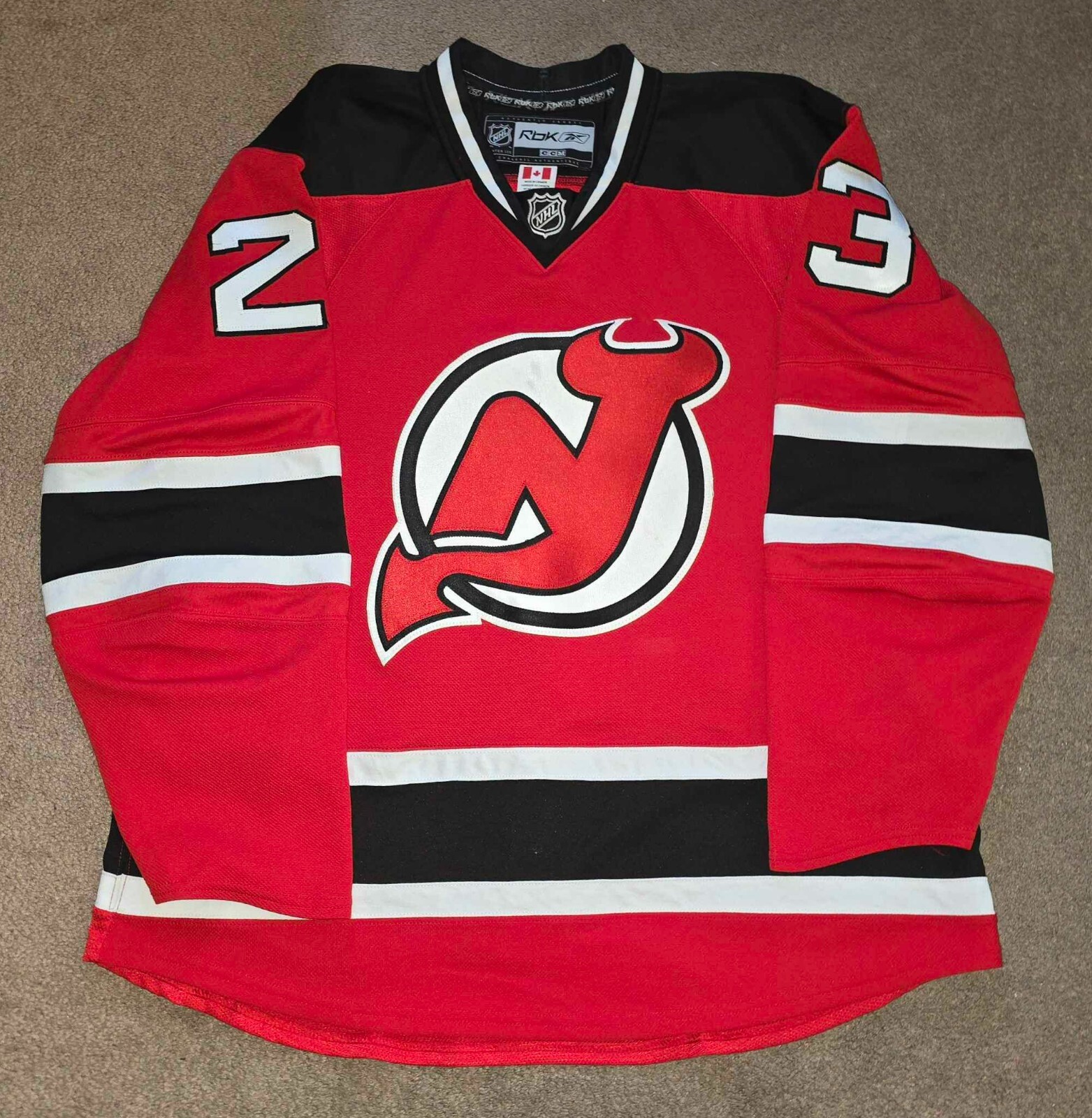 David Clarkson New Jersey Devils Reebok Edge Authentic Jersey Sz 52 MIC