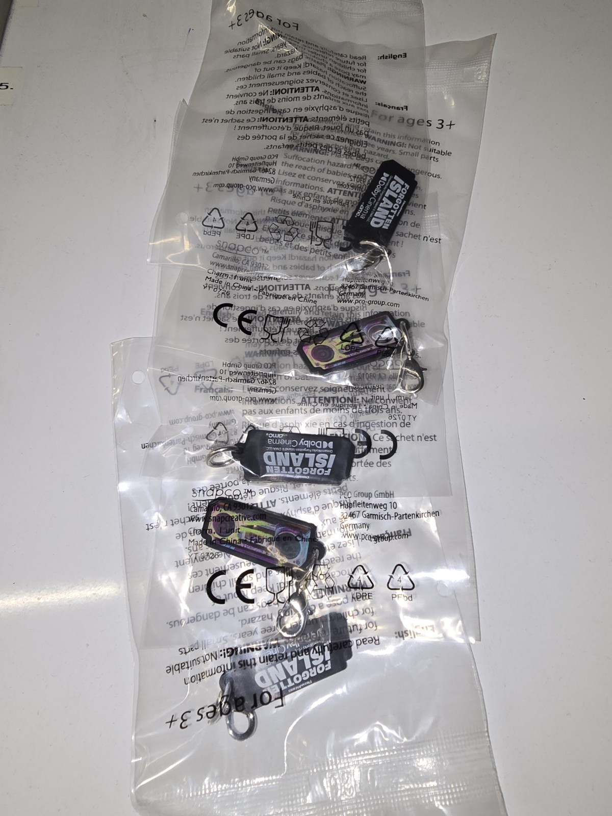 lot of 5 FORGOTTEN ISLAND boombox charm Dolby AMC U Get Five 