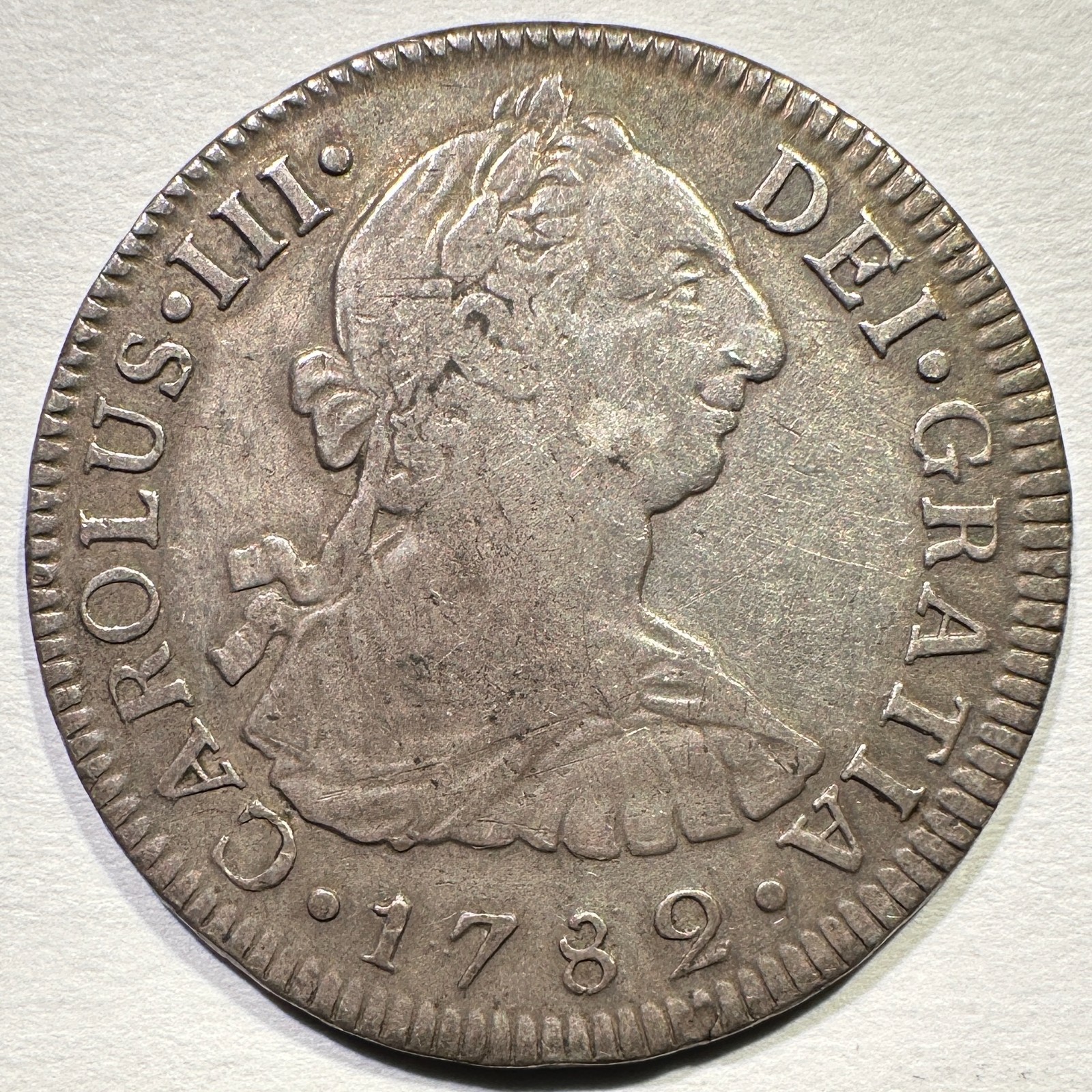 1782 Mo FF Mexico 2 Reales Silver Charles III Nice Surfaces Scarce Date