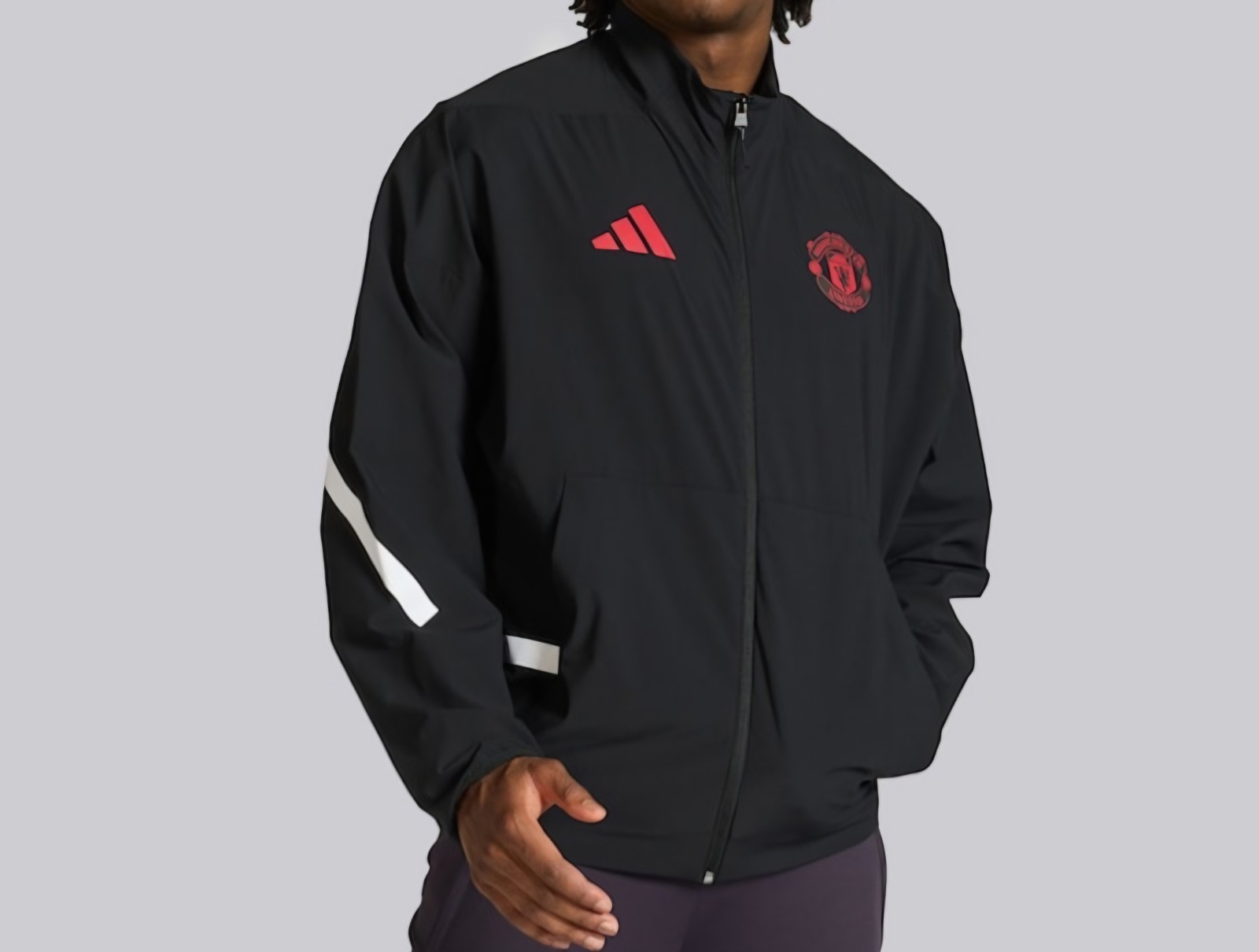 $120...Adidas Z.N.E. Manchester United size XL Woven Anthem Jacket Black/Red. $120...Adidas Z.N.E. Manchester United size XL Woven Anthem Jacket Black/Red.