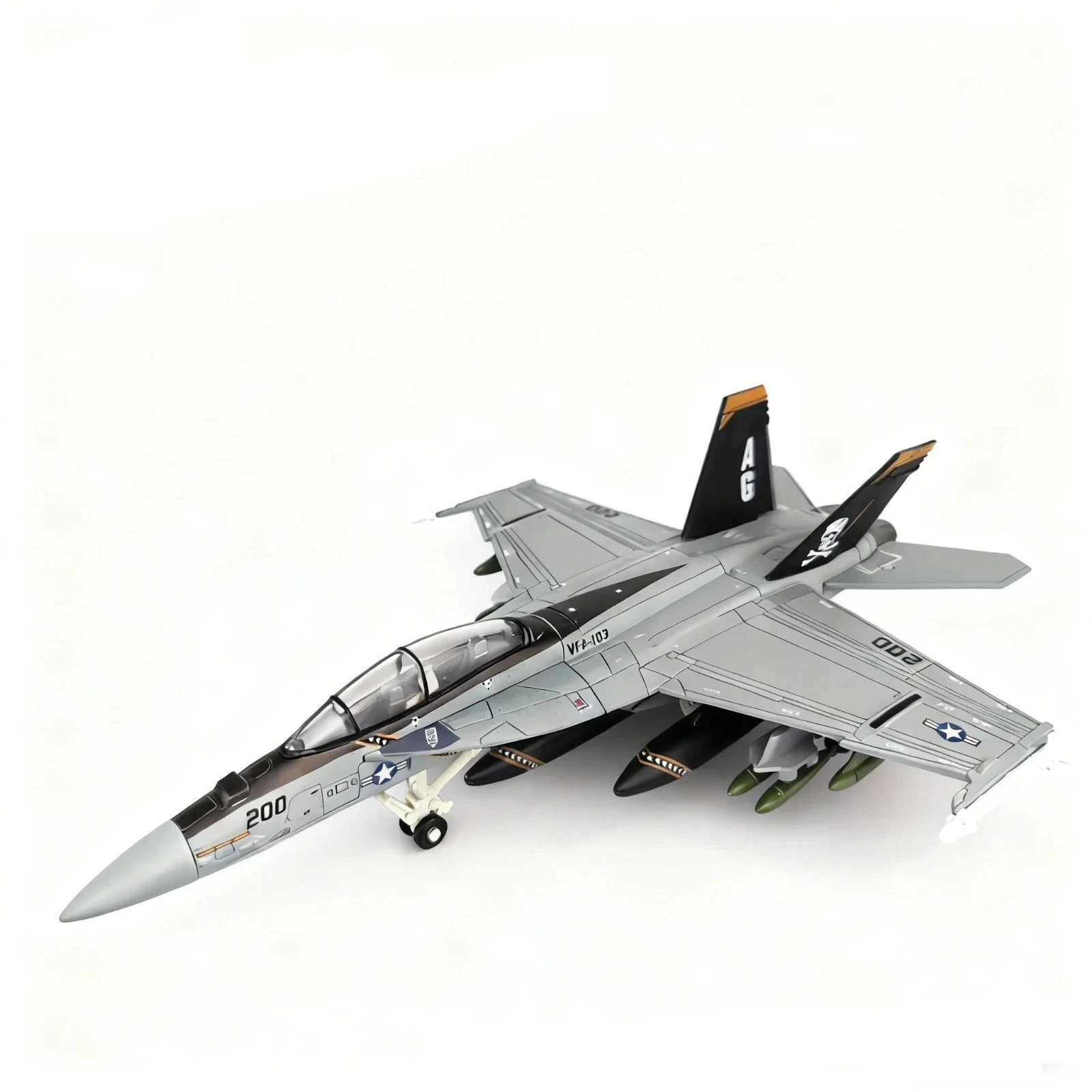 1:72 F/A-18 Hornet Diecast Model Jet 26cm US Navy Fighter Aircraft w/ Stand