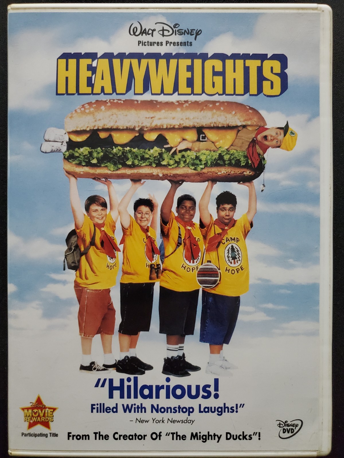 Heavyweights DVD Ben Stiller Kenan Thompson Judd Apatow 1995 Disney Region 1 OOP
