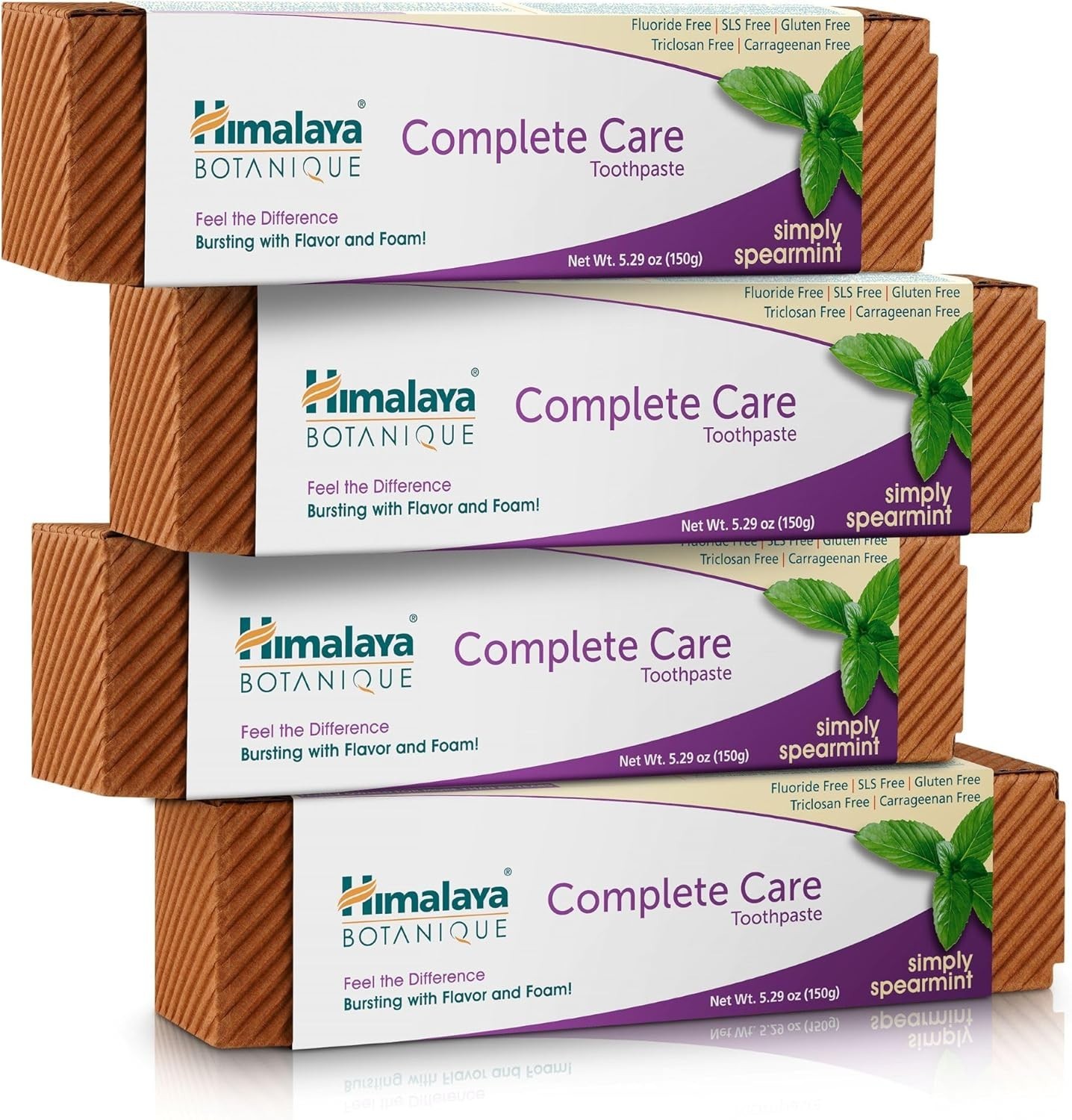 Himalaya Botanique Complete Care Toothpaste, Simply Spearmint, 5.29 oz, 4 Pack Himalaya Botanique Complete Care Toothpaste, Simply Spearmint, 5.29 oz, 4 Pack
