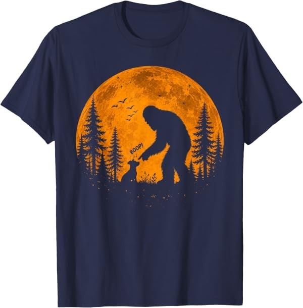 Bigfoot Boop Dog Retro Funny Sasquatch Meme Dog Lovers T-Shirt Bigfoot Boop Dog Retro Funny Sasquatch Meme Dog Lovers T-Shirt