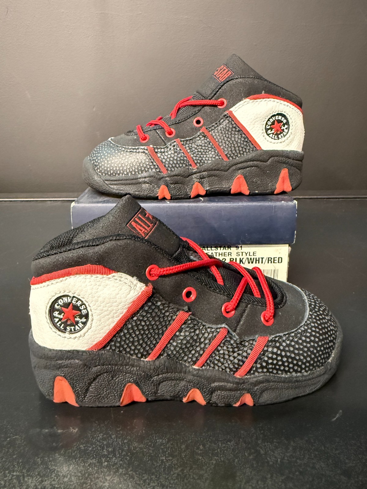 Vintage Dennis Rodman Converse All Star 91 AS91 Basketball Shoes Rare TD Size
