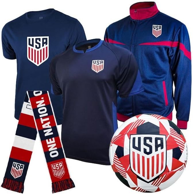 New Icon Sports Men’s Team USA Ultimate Fan Pack Size Large World Cup Soccer