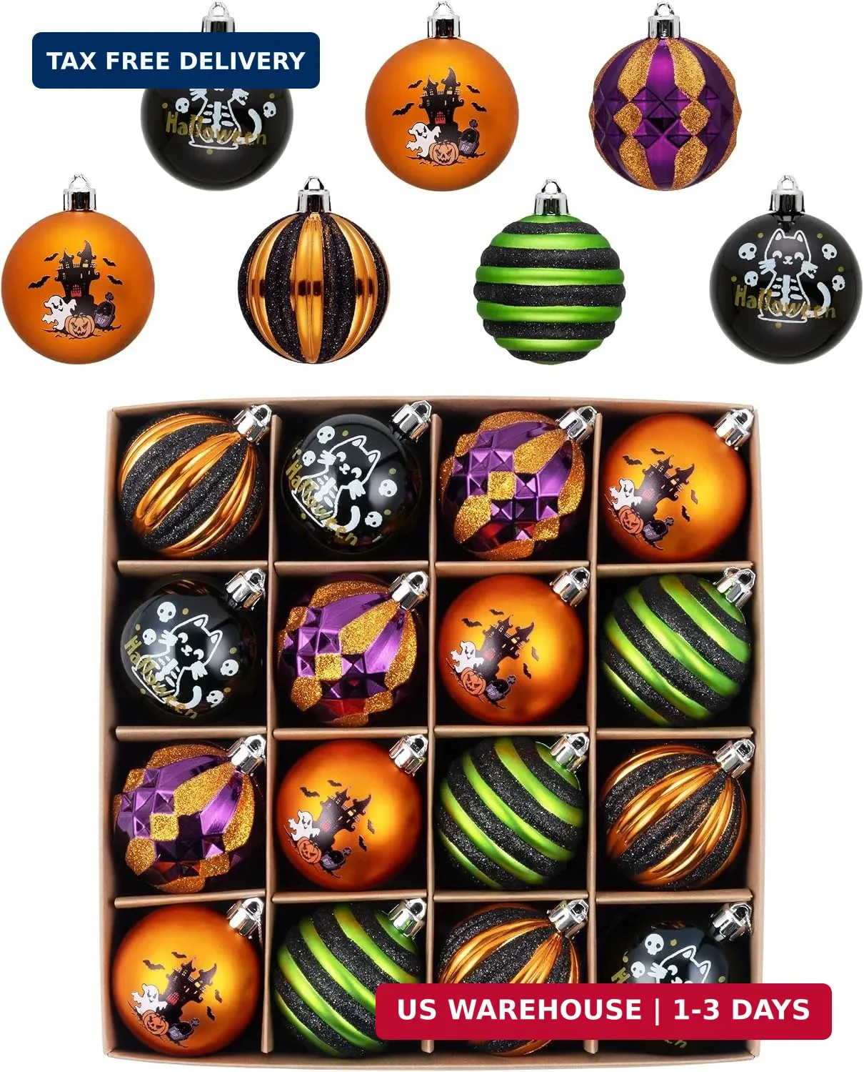 Valery Madelyn 16ct Halloween Ornaments Tree Decorations Indoor 2 Inch Valery Madelyn 16ct Halloween Ornaments Tree Decorations Indoor 2 Inch
