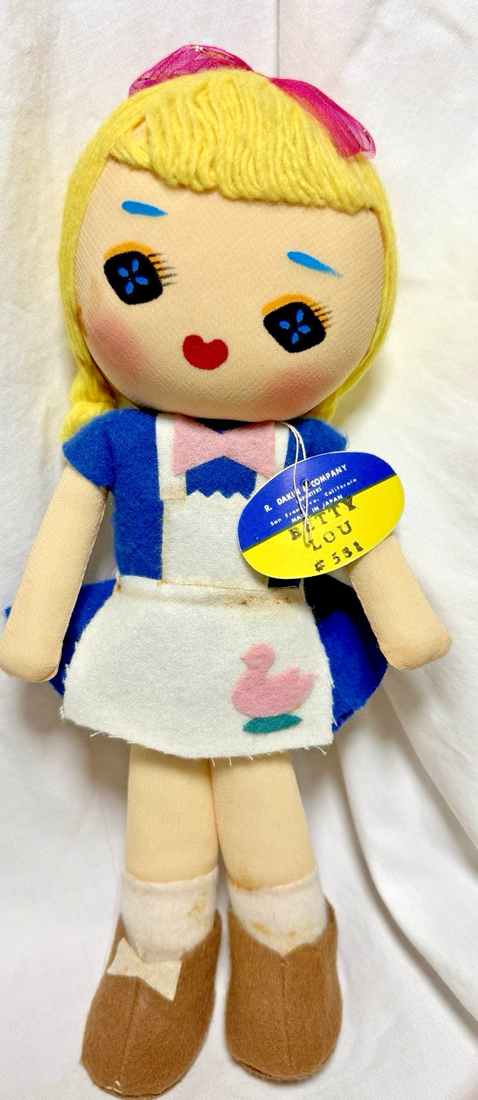 Vintage Dakin Dream Doll BETTY LOU #531 Japan Original Tag Cloth Collectible Toy