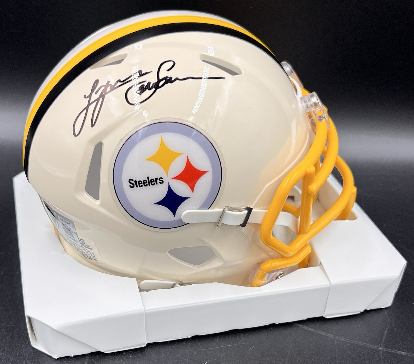 Lynn Swann Signed Autographed Steelers Retro Mini Helmet Beckett BAS