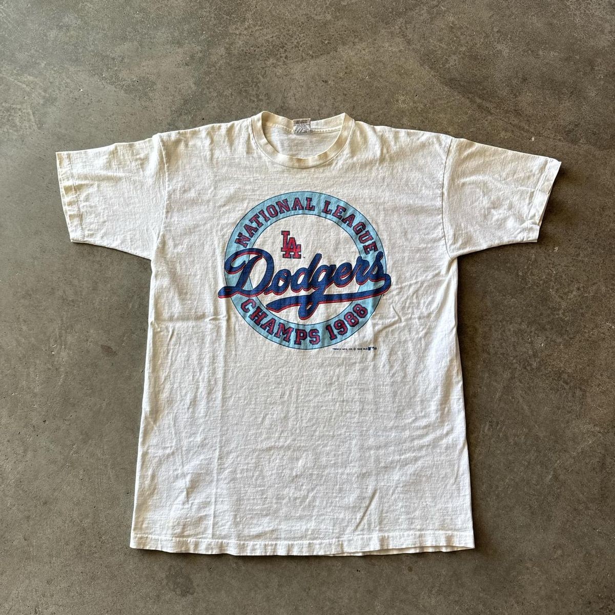 Reprint 1988 LA Dodgers World Series champs T shirt Los Angeles Dodgers HN3003