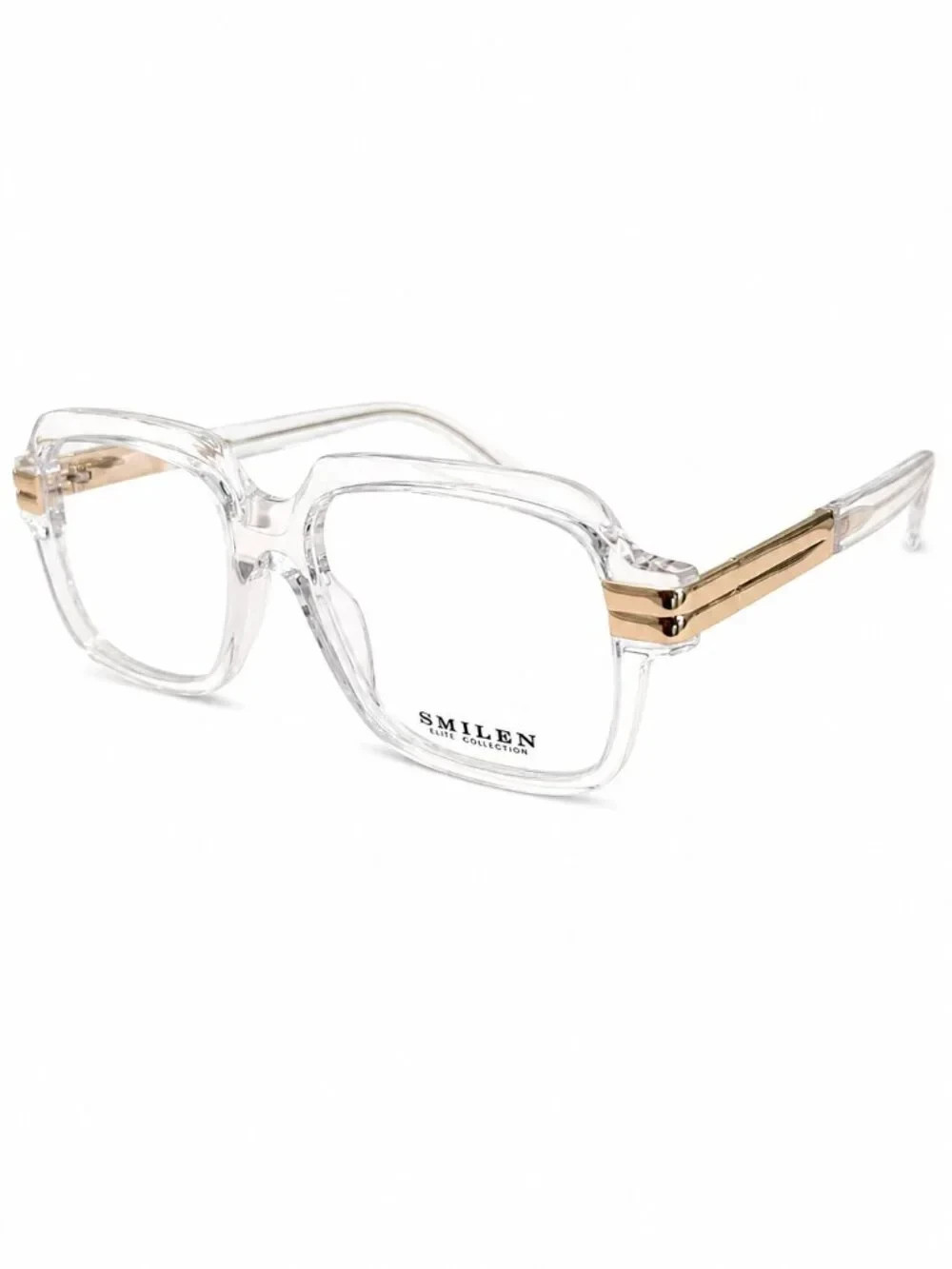 Smilen Elite 4 Crystal 55-16-145 Eyeglass Frames Smilen Elite 4 Crystal 55-16-145 Eyeglass Frames