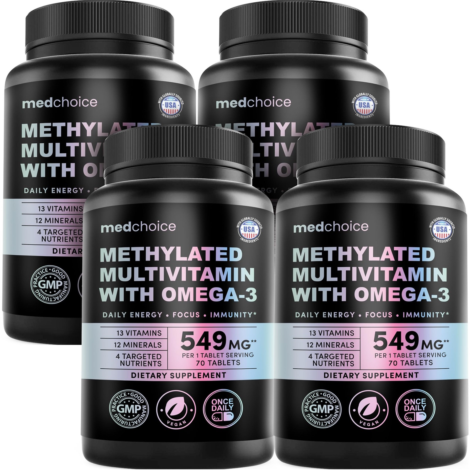MEDCHOICE Complete 29-in-1 Methylated Multivitamin Omega-3, 70ct MEDCHOICE Complete 29-in-1 Methylated Multivitamin Omega-3, 70ct
