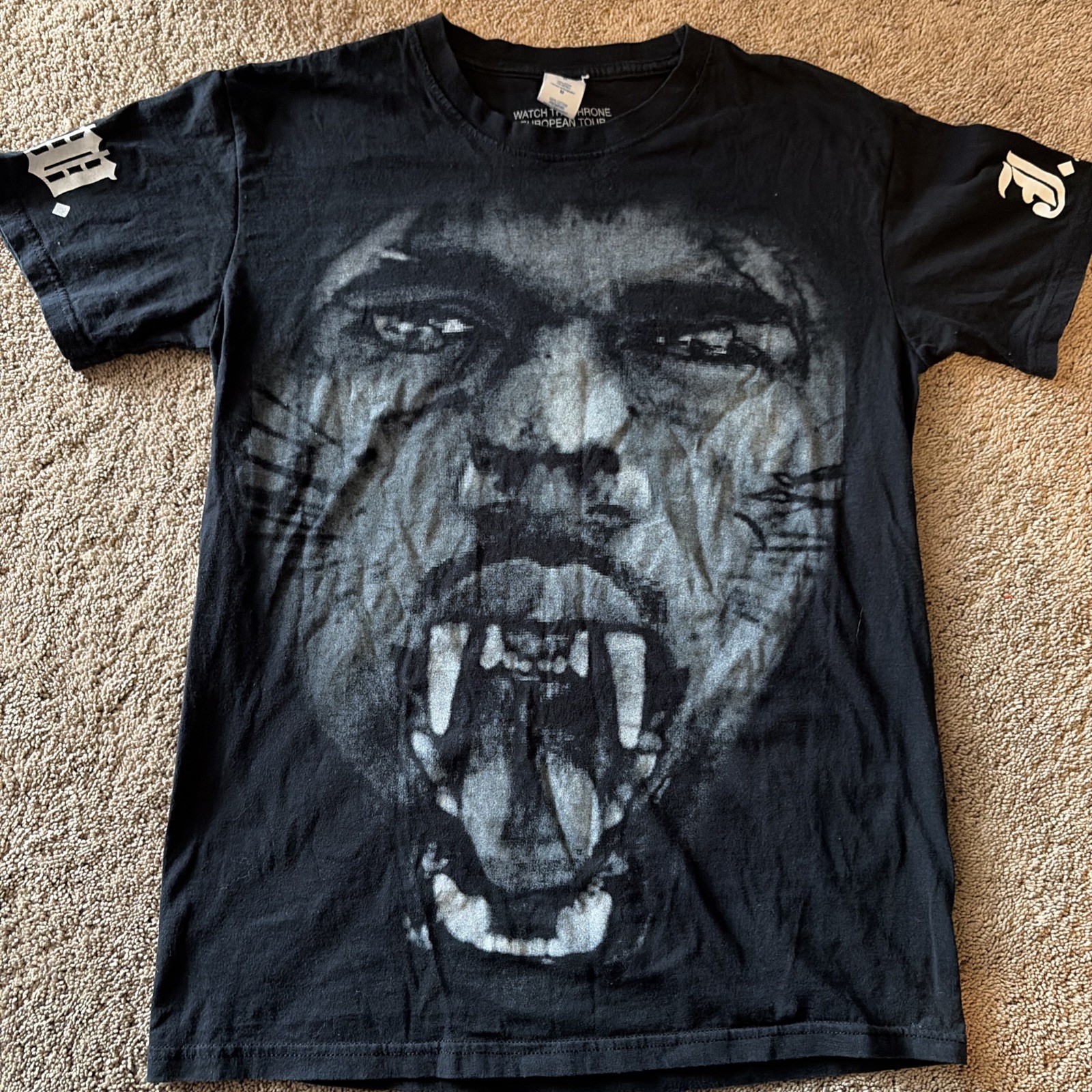 Vintage 2011 Kanye West Watch the Throne Graphic Shirt M Jay Z Hip Hop Rap Tour Vintage 2011 Kanye West Watch the Throne Graphic Shirt M Jay Z Hip Hop Rap Tour