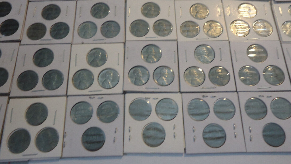 1-set-1943 p-d-s steel lincoln flip ALL DIFFERENT #10 1-set-1943 p-d-s steel lincoln flip ALL DIFFERENT #10