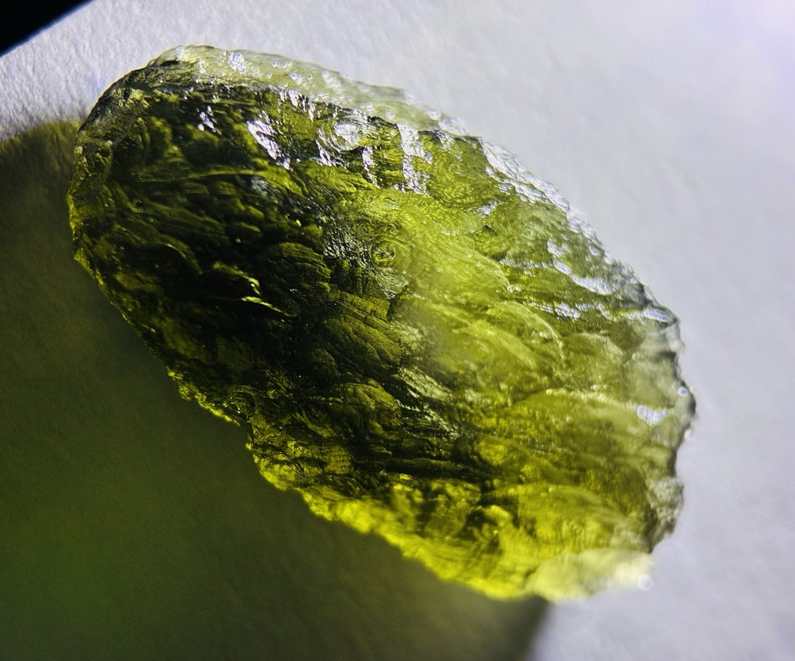Moldavite 2.70 Gram Tektite - Marousek Field Moldavite 2.70 Gram Tektite - Marousek Field