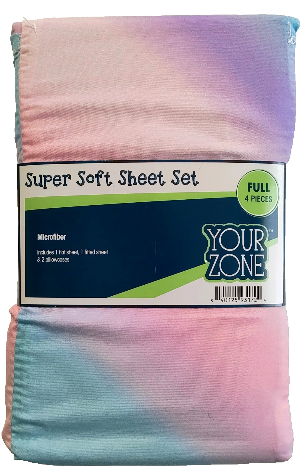 Your Zone Kids Super Soft Set Full Multicolor Ombre Design - 4-Piece Set