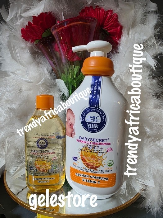  2pcs. Baby SECRET Vitamin C  Lotion & BODY OIL👌