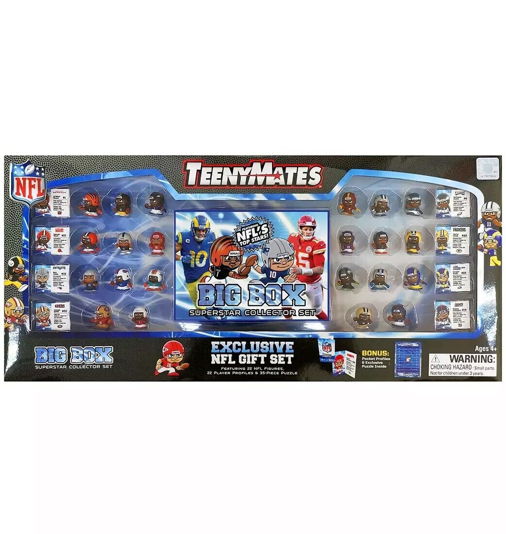 Party Animal NFL TeenyMates 2022 BigBox Football Superstar Collector Set Party Animal NFL TeenyMates 2022 BigBox Football Superstar Collector Set